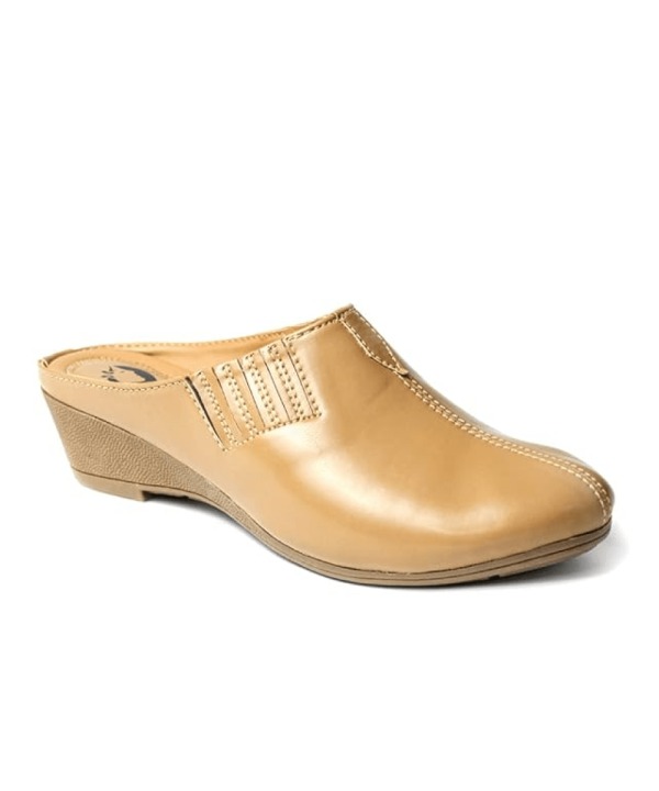 Back Open Mules Half Shoes - Sandy Brown 427