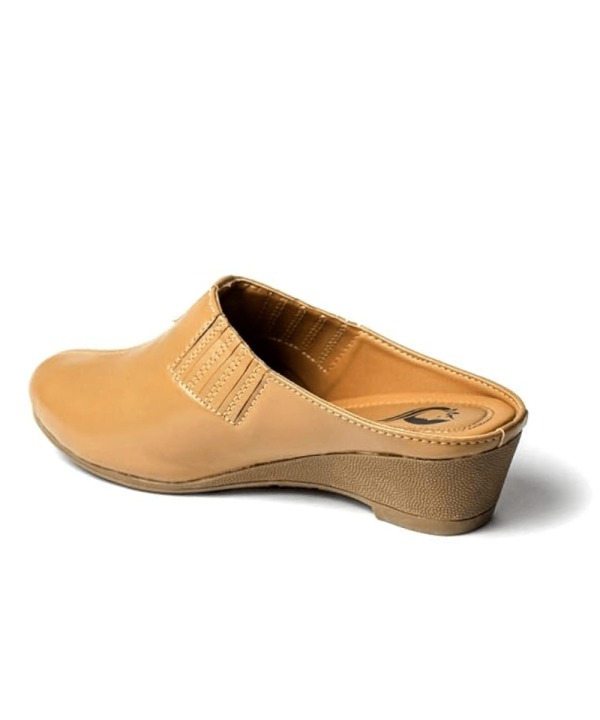 Back Open Mules Half Shoes - Sandy Brown 428