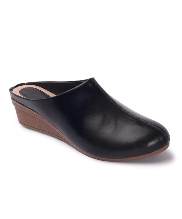 Back Open Mules Half Shoes black 391