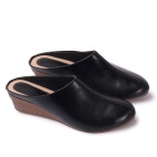 Back Open Mules Half Shoes black 400