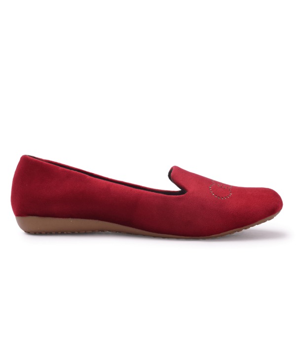 Ballerinas for Office and Party Occasions - Red-241