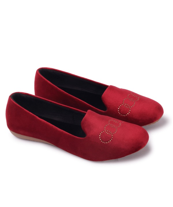 Ballerinas for Office and Party Occasions - Red-242