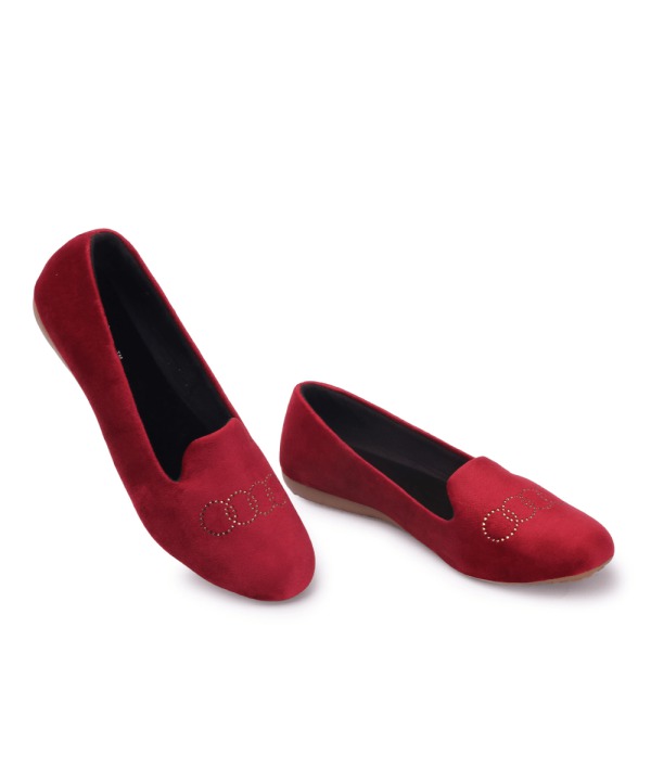 Ballerinas for Office and Party Occasions - Red-243