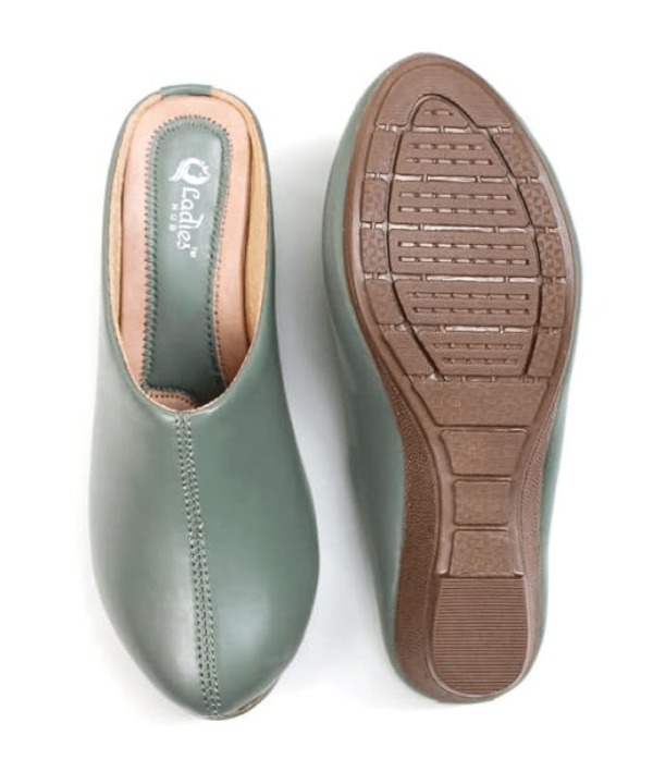 Comfortable Women's Slip-on green 410