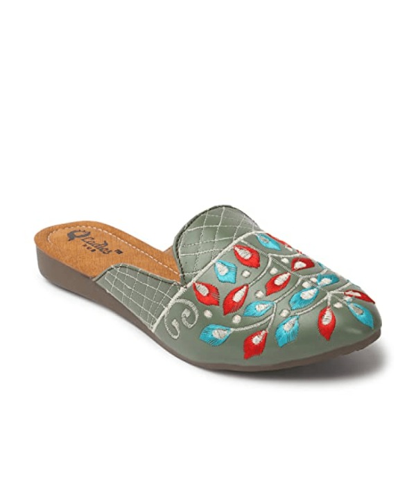 Ethnic Back Open Mules 209