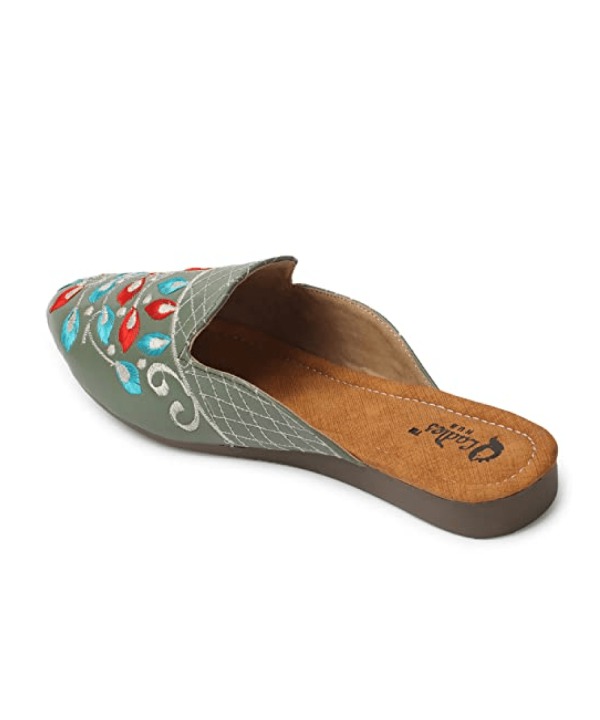 Ethnic Back Open Mules 210