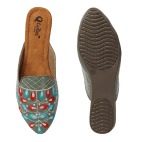 Ethnic Back Open Mules 211