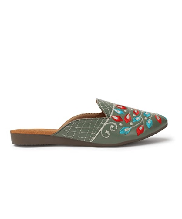 Ethnic Back Open Mules 212