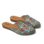Ethnic Back Open Mules 213