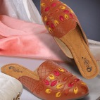 Ethnic Back Open Mules - tan 501