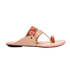 Ethnic Slippers and Fashion Sandals peach 443