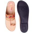 Ethnic Slippers and Fashion Sandals peach 456