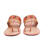 Ethnic Slippers and Fashion Sandals peach 468