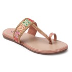 Flat Fashion Sandals peach 388