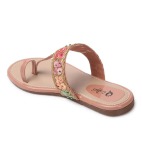 Flat Fashion Sandals peach 389