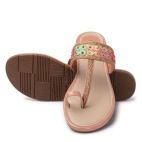 Flat Fashion Sandals peach 413