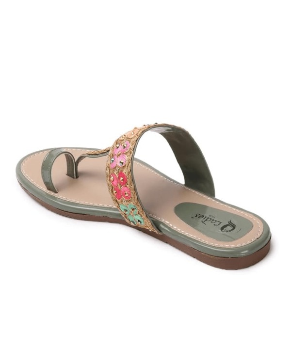Flat Fashion Sandals sea green 393