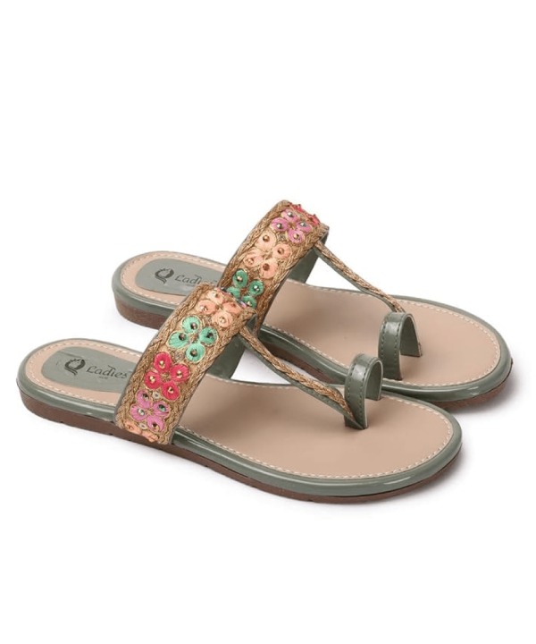 Flat Fashion Sandals sea green 401