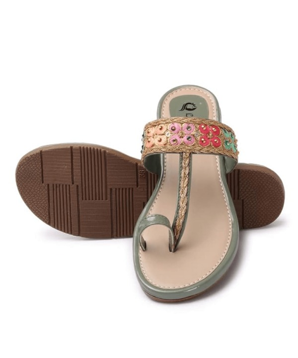 Flat Fashion Sandals sea green 417