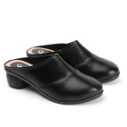 Half Back Open Formal Shoes black 451
