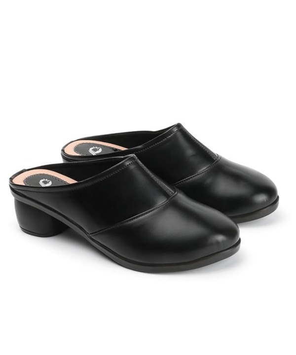 Half Back Open Formal Shoes black 451
