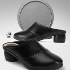 Half Back Open Formal Shoes black 463