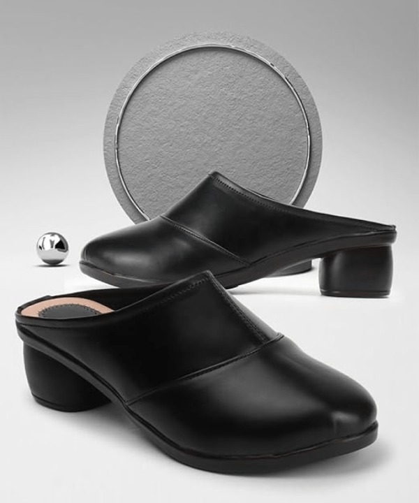 Half Back Open Formal Shoes black 463