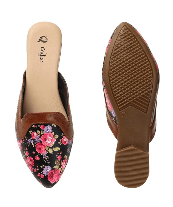 Mules Shoes and Sandals with Extra Comfort black 484