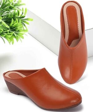 Mules for Women Flats Comfortable Slip On Backless Pointed Toe Mules Shoes