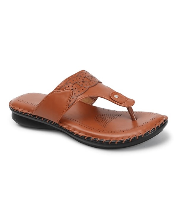 Orthopedic Fancy Wedge Sandals tan 269