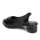 Pointed Toe Block Heels black 443