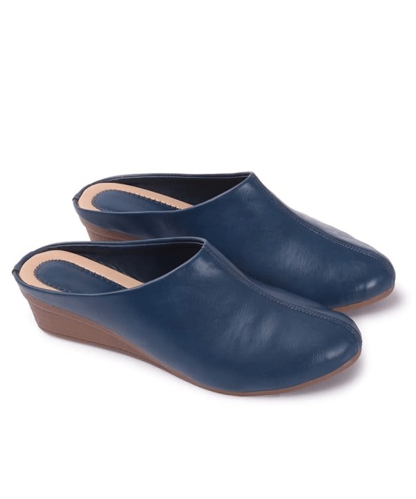 Slip-on Casual Back Open Mules blue 398