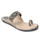 Stylish Ethnic Flat Sandals black 441