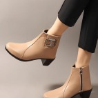 Stylish Women's Boots Beige 492