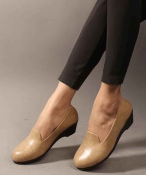 Stylish Women's Slip-On Loafers, Moccasins, Wedges & Leather Formal Bellies – Comfortable Office & Winter Shoes Without Laces - Cream