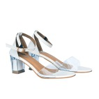 Transparent Solid Block Heels 247