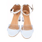 Transparent Solid Block Heels 249