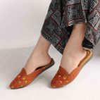 Winter Half Shoes Party Footwear - Tan
