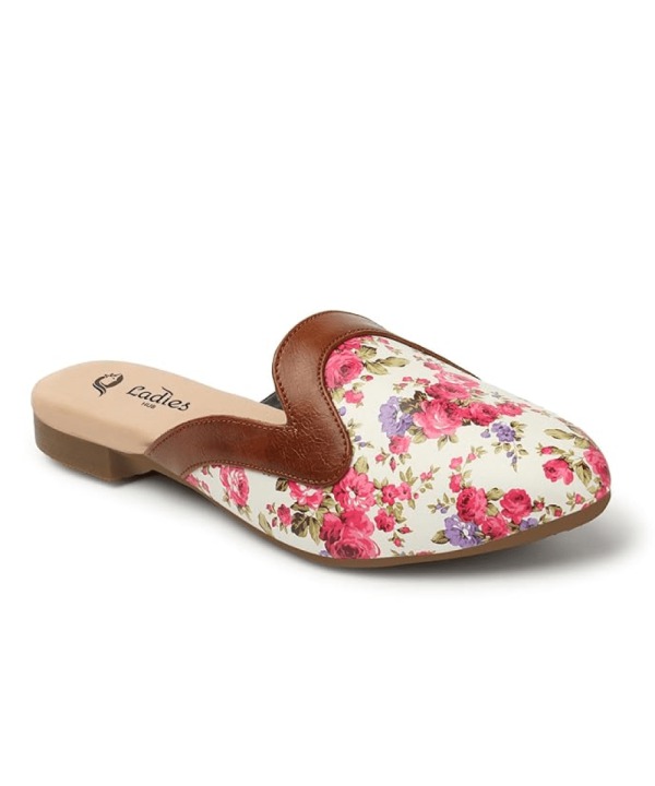 Women Slip on Mules Shoes cream 475