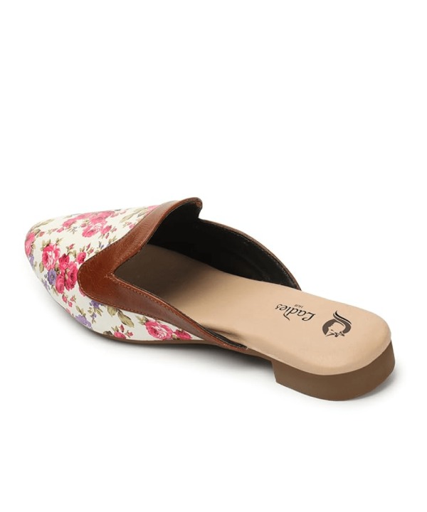 Women Slip on Mules Shoes cream 476