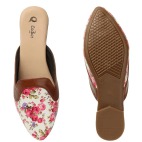 Women Slip on Mules Shoes cream 488