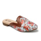 Women Slip on Mules Shoes - grey 474