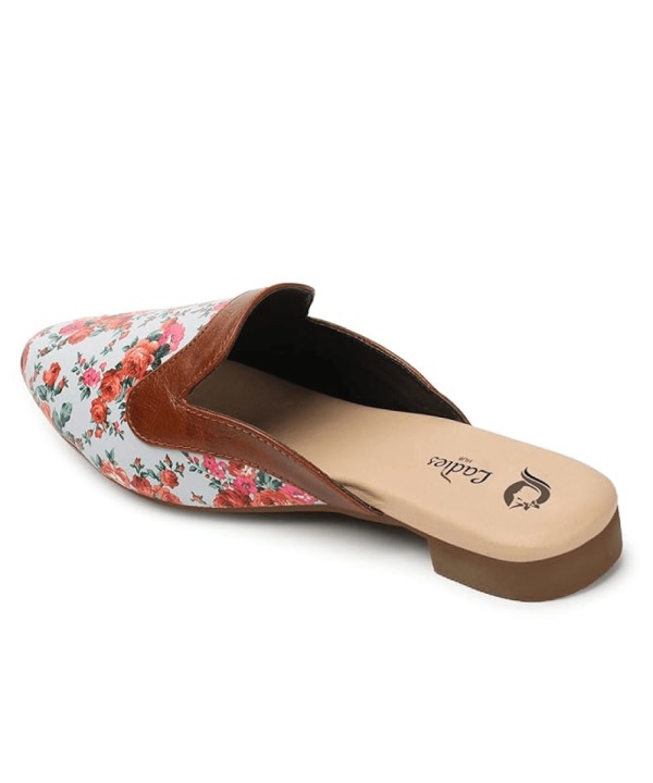 Women Slip on Mules Shoes - grey 475