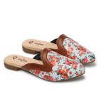 Women Slip on Mules Shoes - grey 481