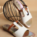 Platform heels Fashion slippers-white-1266