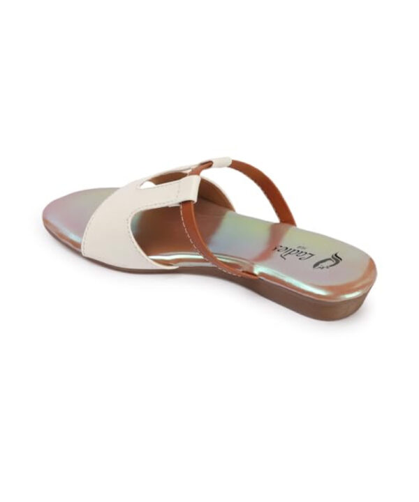 Platform heels Fashion slippers-white-615