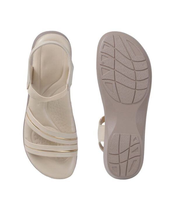 Sandals Platform Heels-Cream-599
