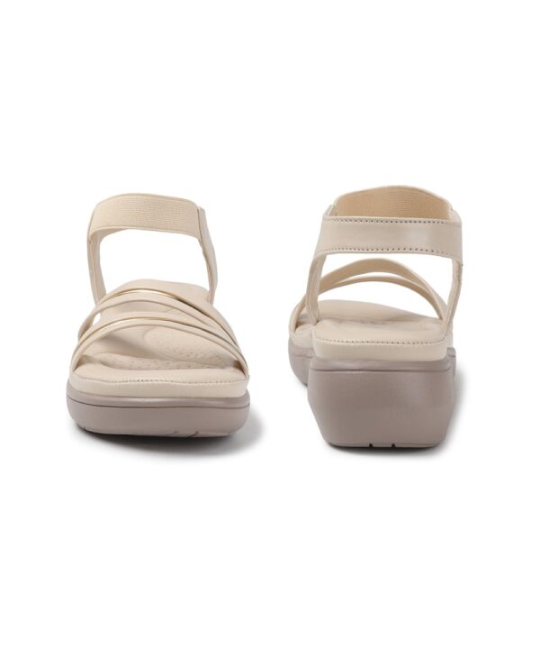 Sandals Platform Heels-Cream-600