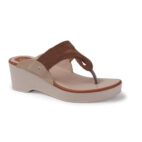 Slip-On Casual Slippers for Girls - Brown-1216