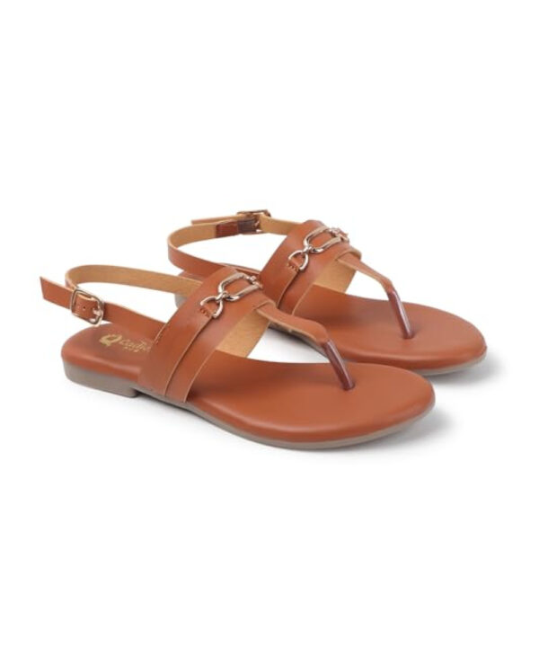 Stylish Women's T-Strap Fashion Flat Sandals-1189